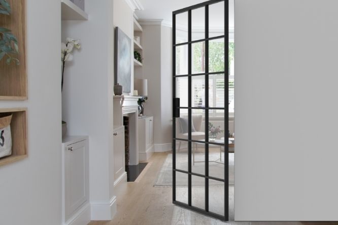 Miro internal glass pivot door