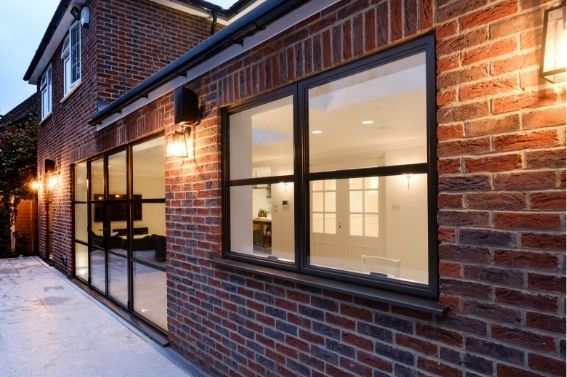 sieger legacy steel look aluminium window with glazing bars