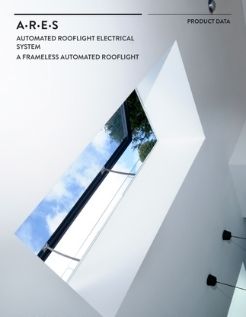 ARES auto venting rooflight system product data sheet cover