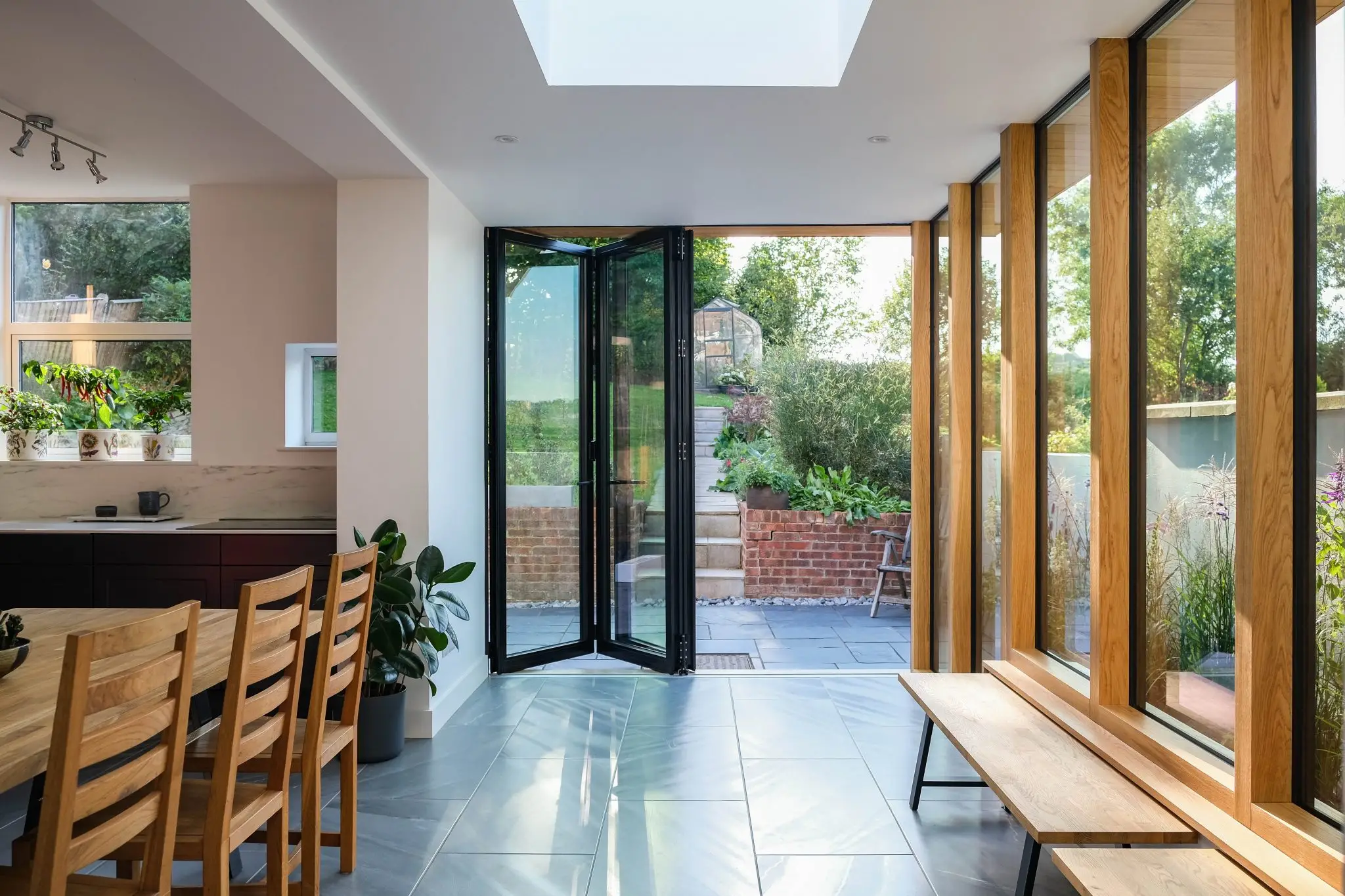 bifold doors in a house on Montenotte Road by Sieger Systems