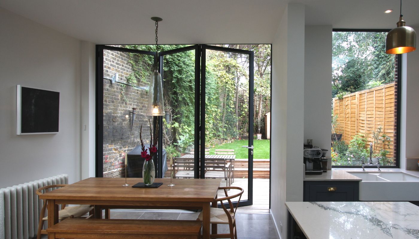 Aluminium bifold door - Sieger 110 - Sieger Systems - Hatcham Park