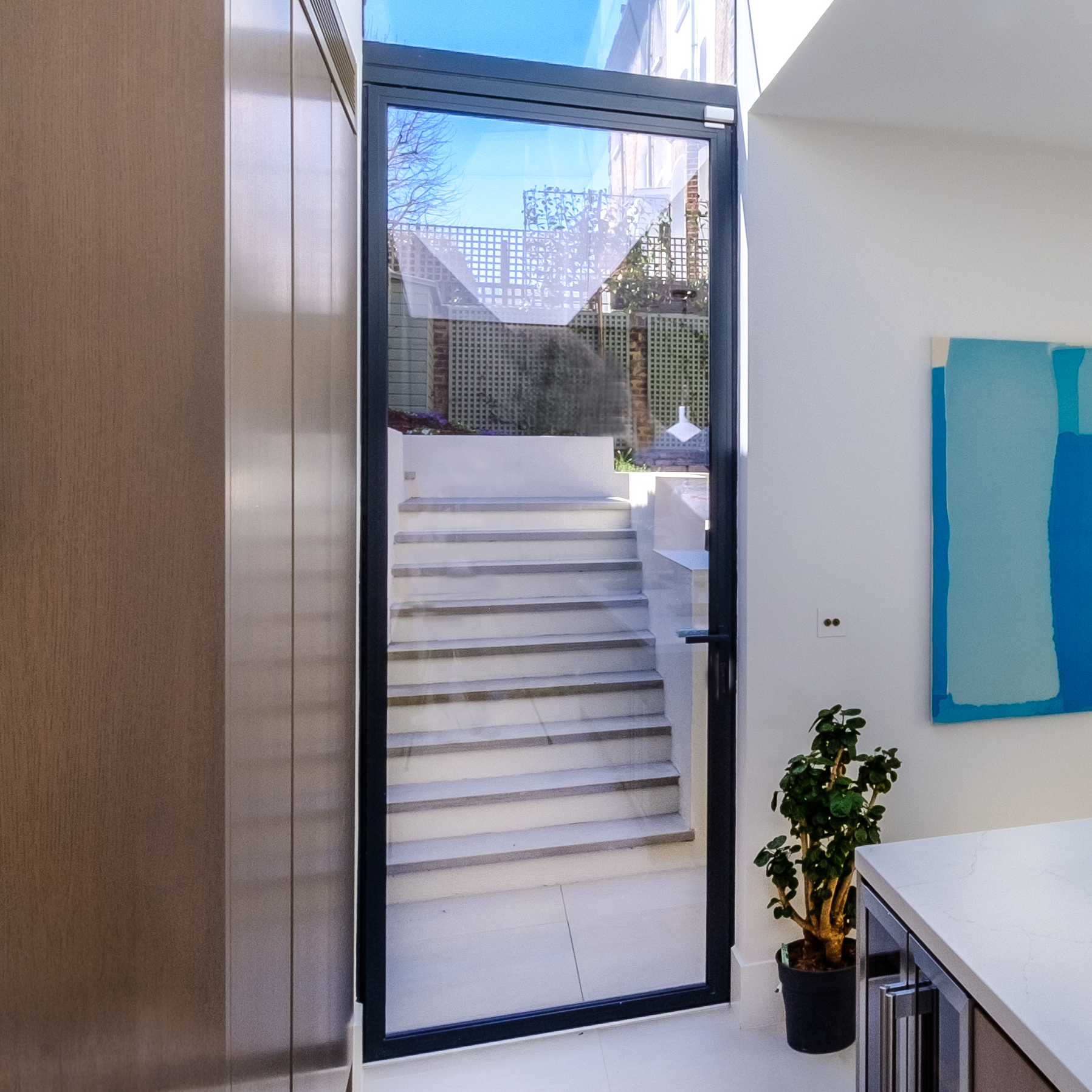 View of casement doors